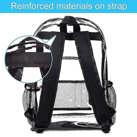 New Clear Backpack Heavy Duty PVC Transparent Backpack - Picture 7 of 9